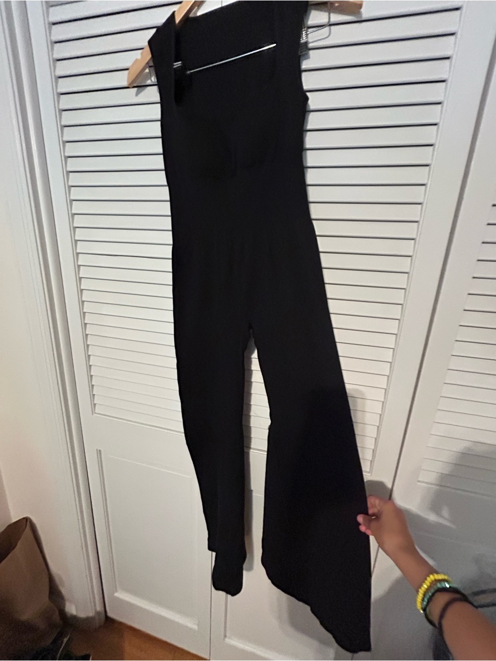 Black Women's Wide-Leg Jumpsuit
